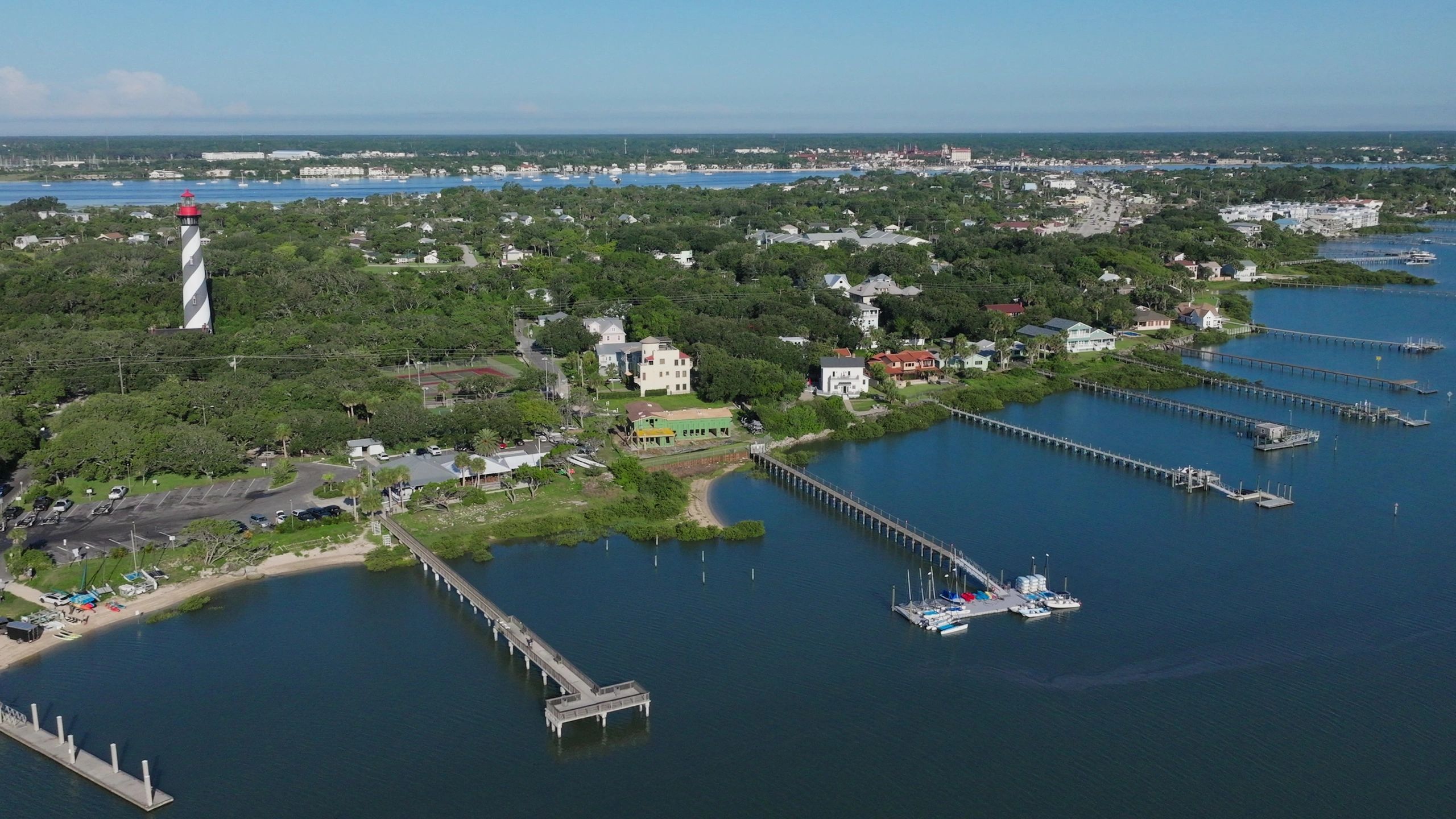 Florida waterfront scene with bay views